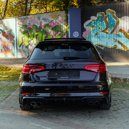 Splitter Laterali Posteriori per Audi S3 Sportback 8V Facelift 2016-2020