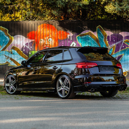 Splitter Laterali Posteriori per Audi S3 Sportback 8V Facelift 2016-2020