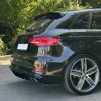 Splitter Laterali Posteriori per Audi S3 Sportback 8V Facelift 2016-2020
