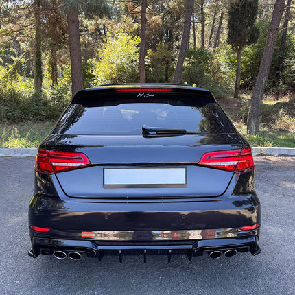 Splitter Laterali Posteriori per Audi S3 Sportback 8V Facelift 2016-2020