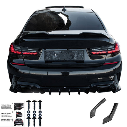 Splitter Laterali Posteriori per BMW Serie 3 M-Pack G20 / G21 2018-2022