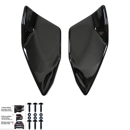Splitter Laterali Posteriori per VW Scirocco R MK3 Facelift 2014-2017