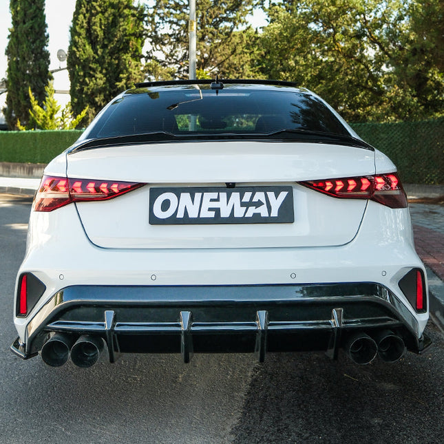 Splitter Laterali Posteriori per Audi A3 S-Line / S3 Berlina 8Y Facelift 2025+