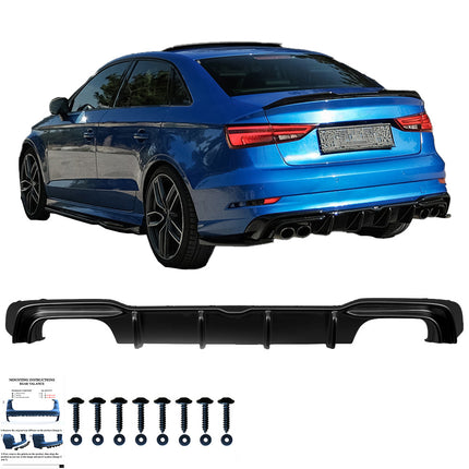 Diffusore Posteriore per Audi S3 Berlina 8V Facelift 2016-2020