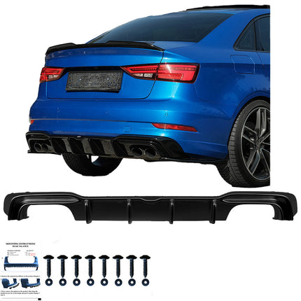Diffusore Posteriore per Audi S3 Berlina 8V Facelift 2016-2020