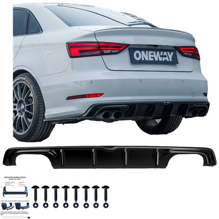 Diffusore Posteriore per Audi S3 Berlina 8V 2013-2016