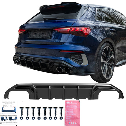 Diffusore Posteriore per Audi S3 / A3 S-Line Berlina / Sportback 8Y 2020-2024