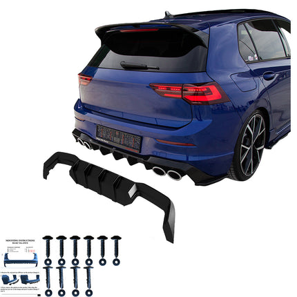 Diffusore Posteriore per VW Golf MK8 R 2020+
