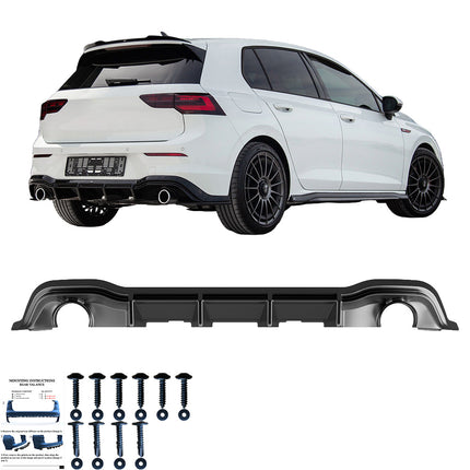 Diffusore Posteriore per VW Golf MK8 GTI / R-Line 2020+