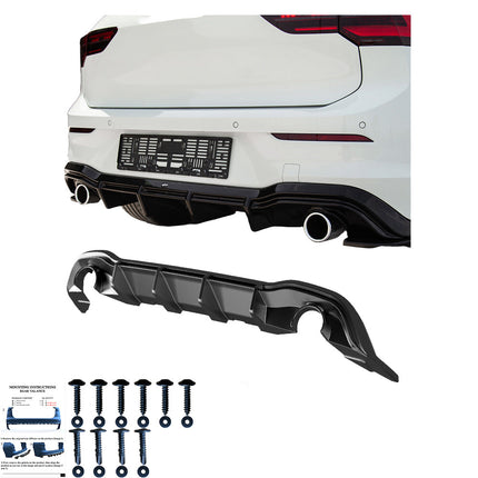 Diffusore Posteriore per VW Golf MK8 GTI / R-Line 2020+