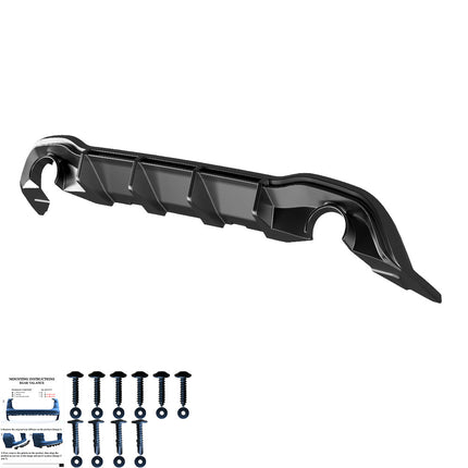 Diffusore Posteriore per VW Golf MK8 GTI / R-Line 2020+