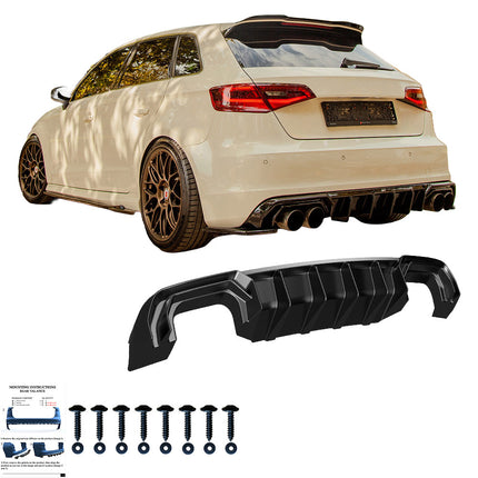 Diffusore Posteriore per Audi S3 Sportback 8V 2013-2016