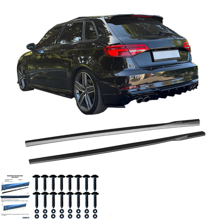 Minigonne Laterali per Audi S3 8V / 8V Facelift 2013-2019