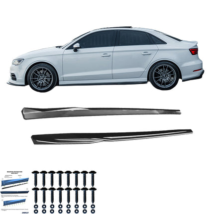 Minigonne Laterali per Audi S3 8V / 8V Facelift Berlina / Cabrio 2013-2020