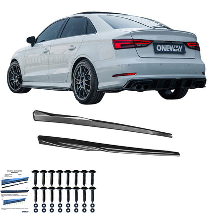 Minigonne Laterali per Audi S3 8V / 8V Facelift Berlina / Cabrio 2013-2020