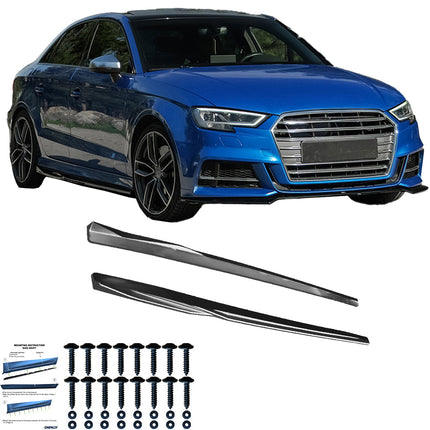 Minigonne Laterali per Audi S3 8V / 8V Facelift Berlina / Cabrio 2013-2020