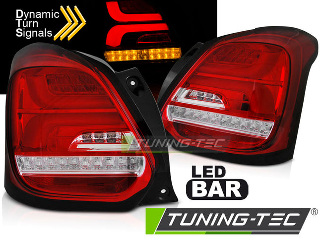 Suzuki Swift VI 2017-2023 Fanali Posteriori LED sequenziali rosso-bianco