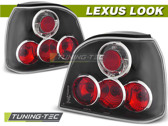 VW Golf 3 1991-1997 Fanali Posteriori Neri