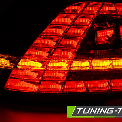 VW Golf 7 Berlina 2013-2017 Fanali Posteriori LED neri sequenziali