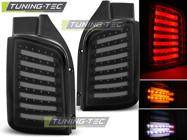 VW T5 Transporter 2010-2015 Fanali Posteriori LED fumé Neri