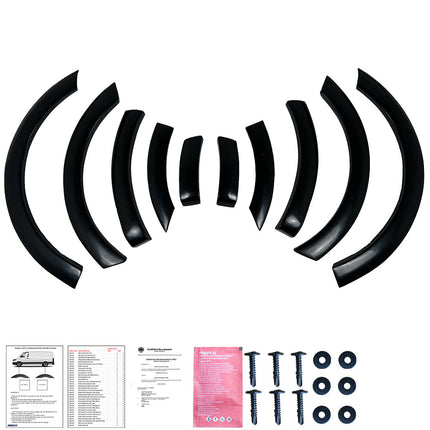 Cornici Passaruota per VW Caddy MK4 2015-2021 (Nero Lucido)