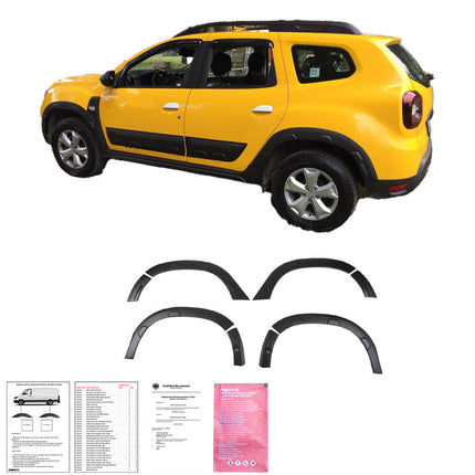 Cornici Passaruota per Dacia Duster Serie 2 2018+ con Sensori Parcheggio (Off-Road)