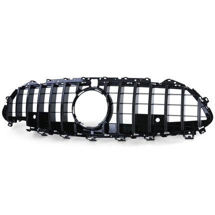 Immagine griglia anteriore nero lucido per Mercedes CLS C257, installazione Plug & Play