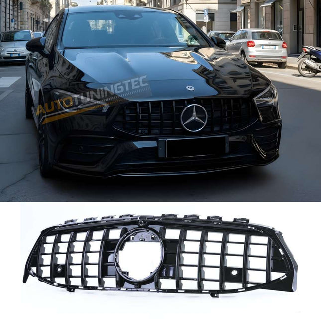 Griglia anteriore Mercedes CLA X118 2019-2023 Panamericana nero lucido, GTR look