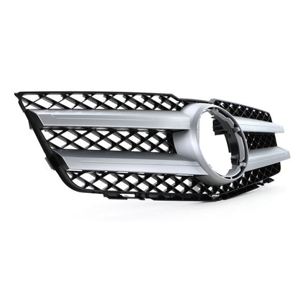 Griglia di ricambio nero e argento per Mercedes GLK X204, migliora l'estetica 2008-2012.