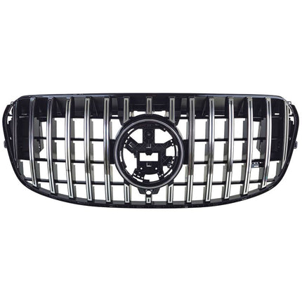 Veduta frontale di una Mercedes GLS X167 con la nuova griglia look AMG GTR, installazione facile.