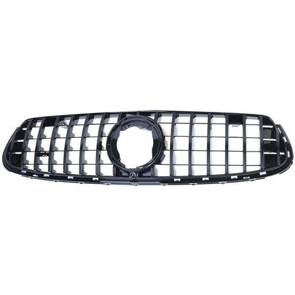 Griglia anteriore GT-R Look nero lucido per Mercedes GLC X253 C253 restyling 2019-2022, senza AMG-Line.