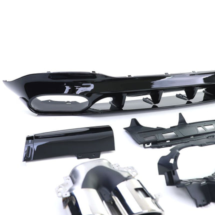 Diffusore AMG Line per Mercedes CLA C118 X118 2019-2022, finitura nero lucido