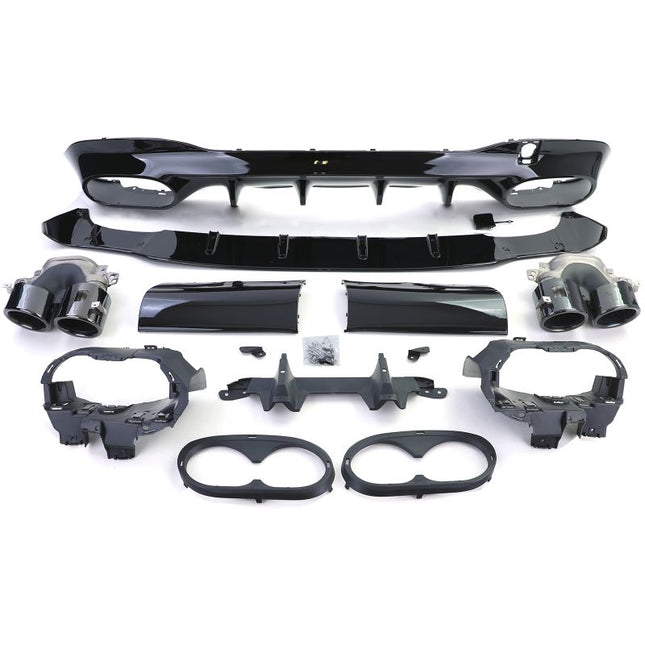 Diffusore AMG per Mercedes CLA C118 X118 con paraurti AMG-Line, modello 2019-2022