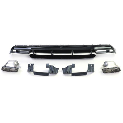 Kit diffusore e terminali neri Mercedes W176 AMG Line