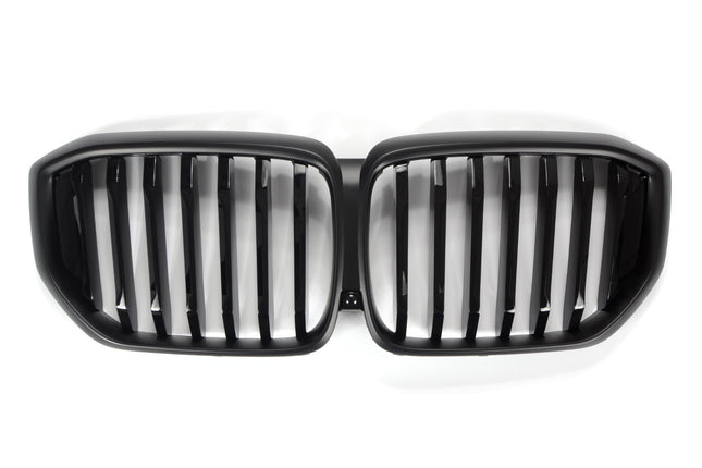 Griglia anteriore doppia barra nero lucido e opaco V2 BMW X5 G05 LCI dal 2023