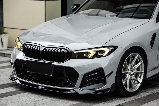 Spoiler Anteriore per BMW Serie 3 G20 Restyling M Sport 2022-2026 – con Canard KORE - foto 2