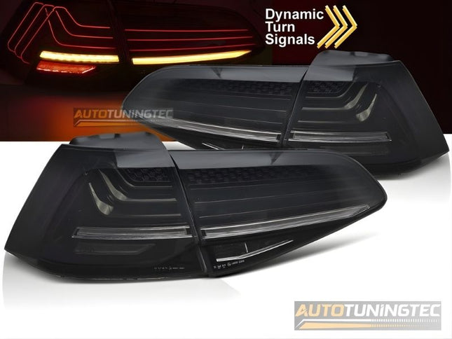 VW Golf 7 2012-2019 Fanali Posteriori Stop LED Laser Fumé