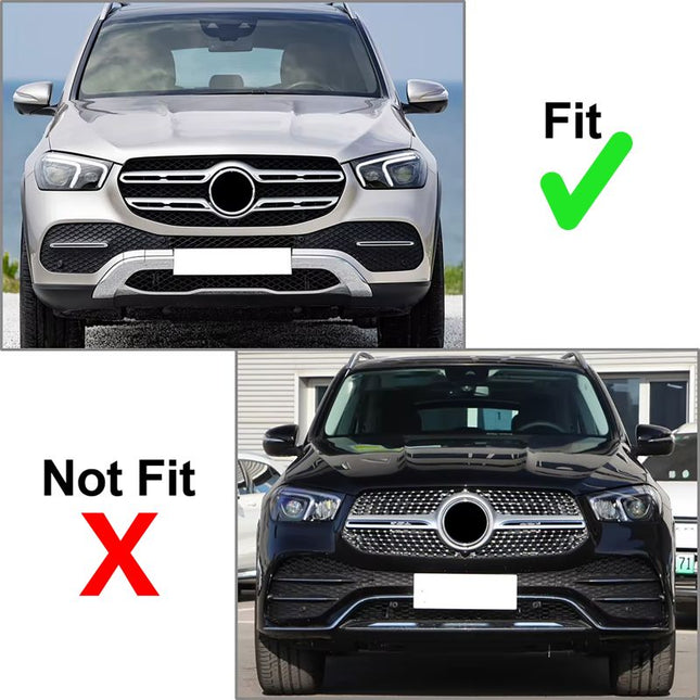 Montaggio facile della griglia anteriore AMG style su Mercedes GLE V167 2018-2023.