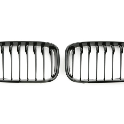 Griglia anteriore doppia barra nero lucido BMW Serie 1 F20 F21 facelift dal 2015