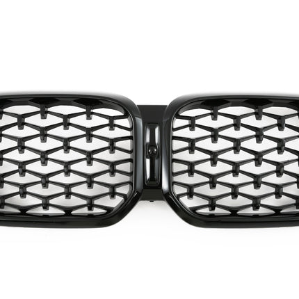 Griglia anteriore nero lucido effetto diamante BMW X3 G01 X4 G02 LCI dal 2021