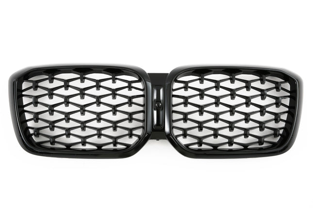 Griglia anteriore nero lucido effetto diamante BMW X3 G01 X4 G02 LCI dal 2021