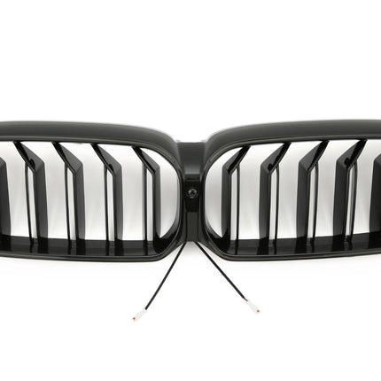 Griglia anteriore Sport LED doppia barra nero lucido BMW Serie 5 G30 G31 LCI 2020-2023