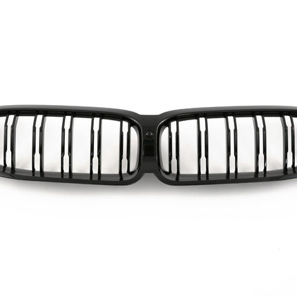 Griglia anteriore doppia barra nero lucido BMW Serie 8 G14 cabriolet G15 coupe G16 gran coupe LCI dal 2022