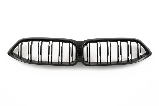 Griglia anteriore doppia barra nero lucido BMW Serie 8 G14 cabriolet G15 coupe G16 gran coupe LCI dal 2022