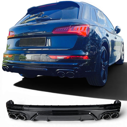 Diffusore con Terminali Neri per Audi Q5 FY S-Line / SQ5 2017-2021