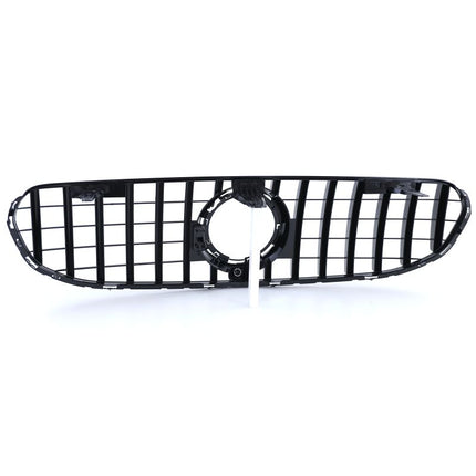 Mercedes GLC X253 C253 2019-2022 con nuova griglia GT-R look, colore nero lucido e finiture cromate.