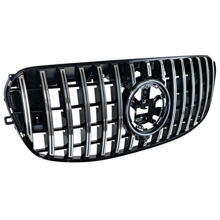 Dettaglio della calandra sportiva GT-R look su Mercedes GLS X167, che valorizza l'estetica del veicolo 2023+