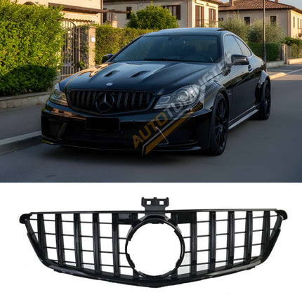 Griglia anteriore look AMG per Mercedes Classe C W204, S204, C204 anni 2007-2014, design sportivo