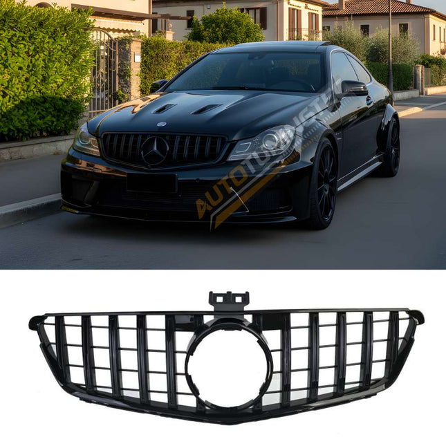 Griglia anteriore look AMG per Mercedes Classe C W204, S204, C204 anni 2007-2014, design sportivo