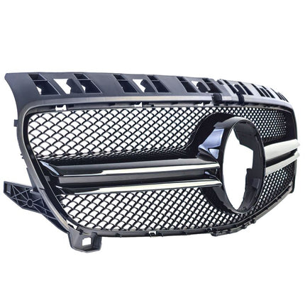 Griglia radiatore nero lucido per Mercedes A W176 pre-facelift (12-15)
